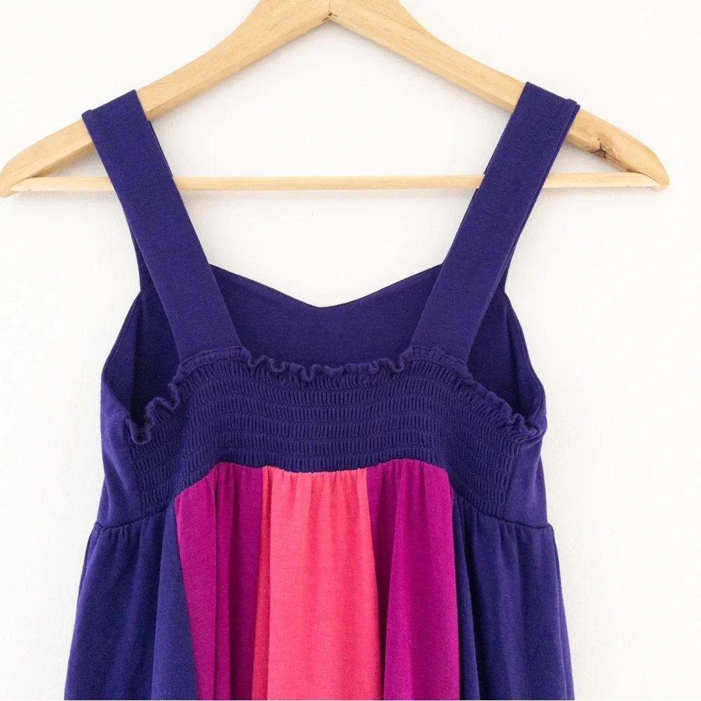 Gap Purple Stripe Color Block Swing Dress